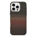 Rixus Alpine Ultra-Slim Case With MagSafe Compatible RXA130 For Apple iPhone 16 Pro Stripe Brown