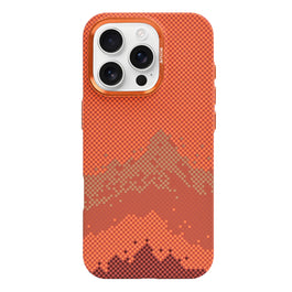 Rixus Alpine Ultra-Slim Case With MagSafe Compatible RXD081 For Apple iPhone 16 Pro Max Mountain Orange