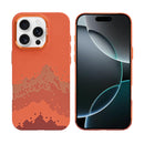 Rixus Alpine Ultra-Slim Case With MagSafe Compatible RXD081 For Apple iPhone 16 Pro Max Mountain Orange
