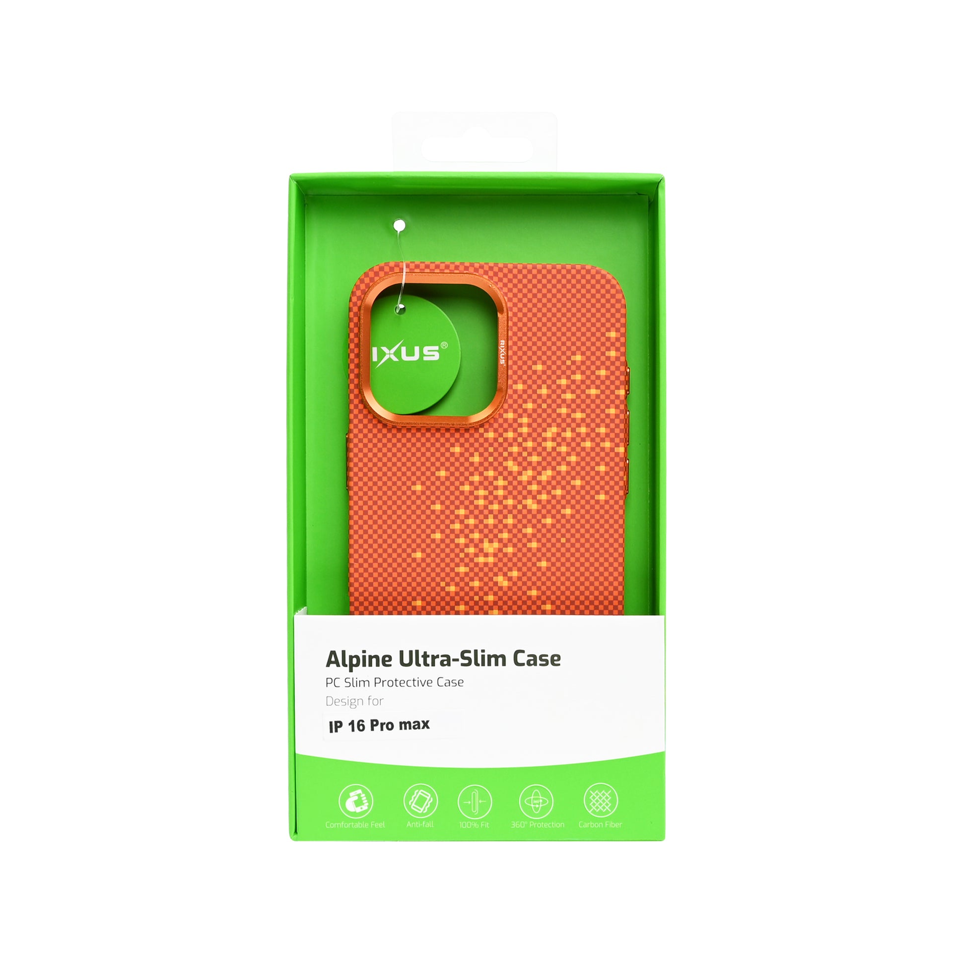Rixus Alpine Ultra-Slim Case With MagSafe Compatible RXD021 For Apple iPhone 16 Pro Max Galaxy Orange
