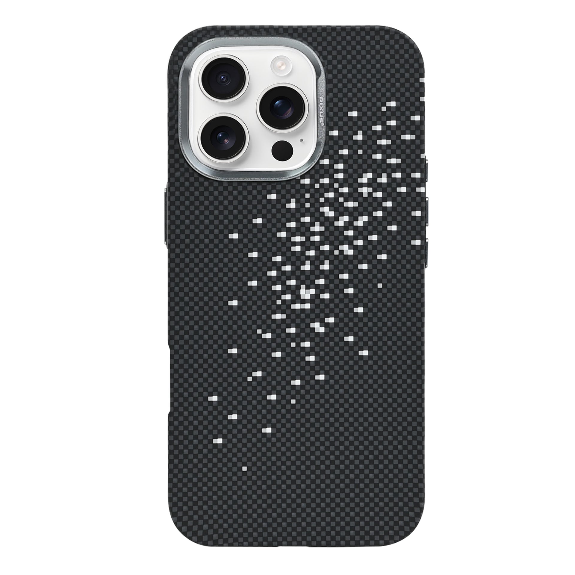 Rixus Alpine Ultra-Slim Case With MagSafe Compatible RXD022 For Apple iPhone 16 Pro Max Galaxy Black