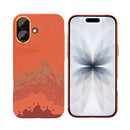 Rixus Alpine Ultra-Slim Case With MagSafe Compatible RXD081 For Apple iPhone 17 Mountain Orange