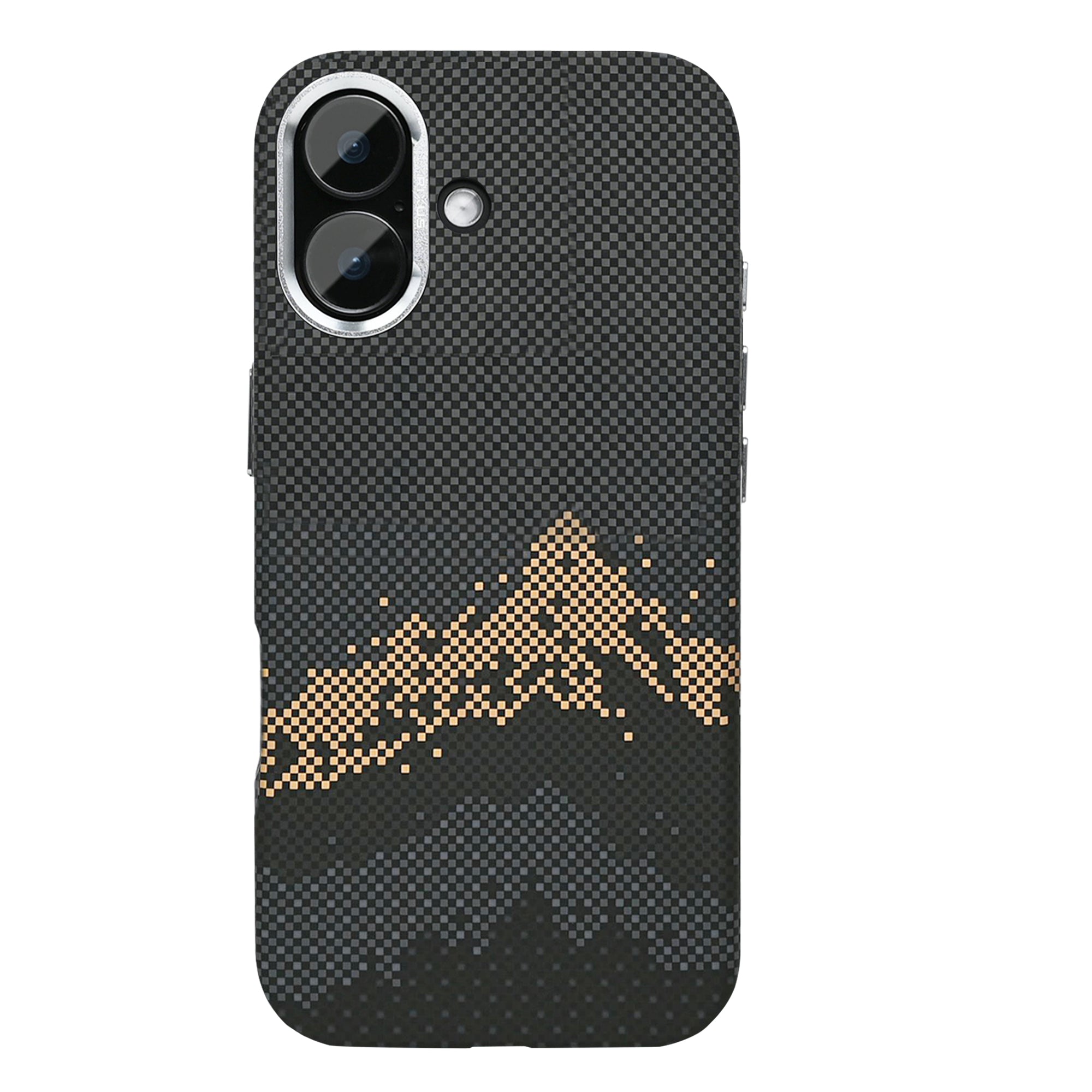 Rixus Alpine Ultra-Slim Case With MagSafe Compatible RXD082 For Apple iPhone 17 Mountain Black