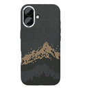 Rixus Alpine Ultra-Slim Case With MagSafe Compatible RXD082 For Apple iPhone 17 Mountain Black