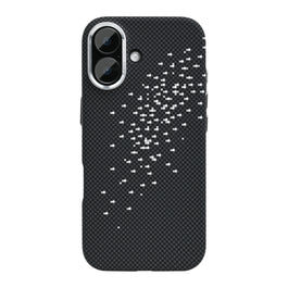 Rixus Alpine Ultra-Slim Case With MagSafe Compatible RXD022 For Apple iPhone 17 Galaxy Black