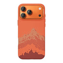 Rixus Alpine Ultra-Slim Case With MagSafe Compatible RXD081 For Apple iPhone 17 Pro Mountain Orange