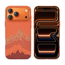 Rixus Alpine Ultra-Slim Case With MagSafe Compatible RXD081 For Apple iPhone 17 Pro Mountain Orange