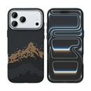 Rixus Alpine Ultra-Slim Case With MagSafe Compatible RXD082 For Apple iPhone 17 Pro Mountain Black