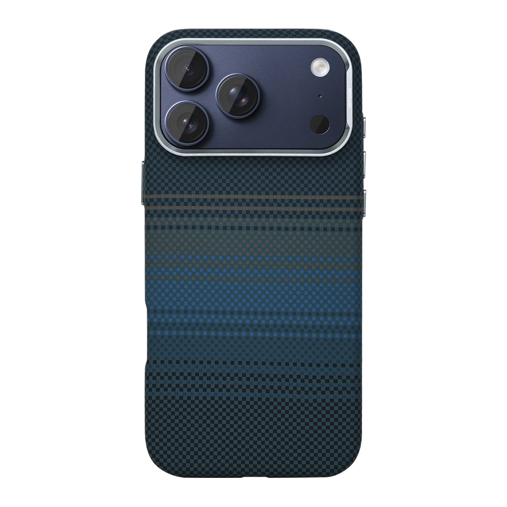 Rixus Alpine Ultra-Slim Case With MagSafe Compatible RXA131 For Apple iPhone 17 Pro Stripe Blue