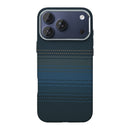 Rixus Alpine Ultra-Slim Case With MagSafe Compatible RXA131 For Apple iPhone 17 Pro Stripe Blue