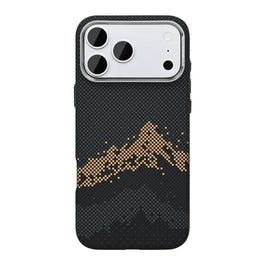 Rixus Alpine Ultra-Slim Case With MagSafe Compatible RXD082 For Apple iPhone 17 Pro Max Mountain Black