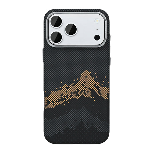 Rixus Alpine Ultra-Slim Case With MagSafe Compatible RXD082 For Apple iPhone 17 Pro Max Mountain Black