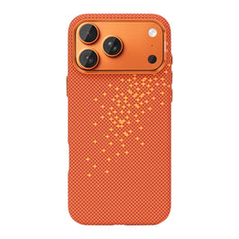 Rixus Alpine Ultra-Slim Case With MagSafe Compatible RXD021 For Apple iPhone 17 Pro Max Galaxy Orange