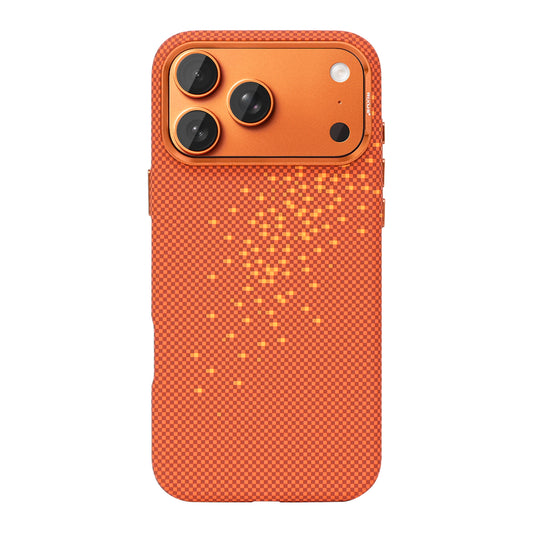 Rixus Alpine Ultra-Slim Case With MagSafe Compatible RXD021 For Apple iPhone 17 Pro Max Galaxy Orange