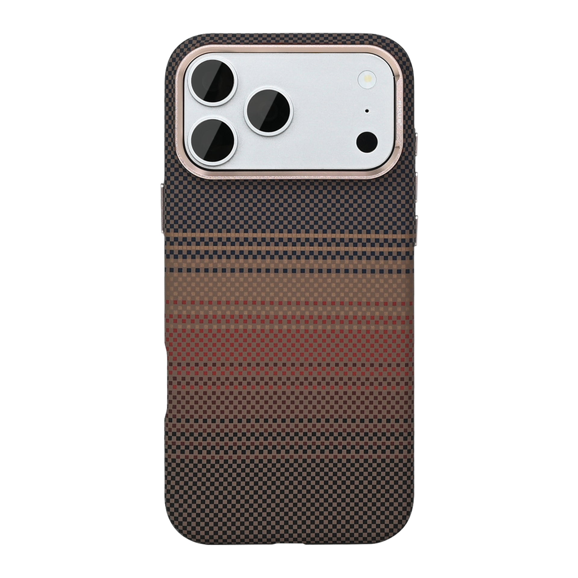 Rixus Alpine Ultra-Slim Case With MagSafe Compatible RXA130 For Apple iPhone 17 Pro Max Stripe Brown