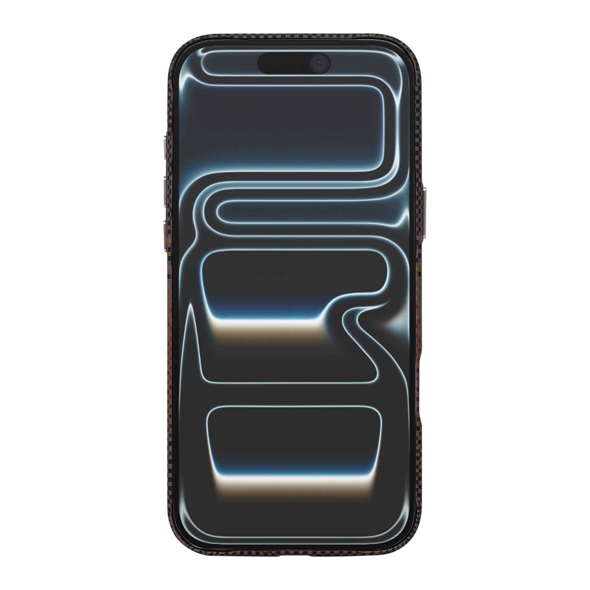 Rixus Alpine Ultra-Slim Case With MagSafe Compatible RXA130 For Apple iPhone 17 Pro Max Stripe Brown