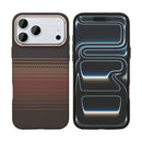 Rixus Alpine Ultra-Slim Case With MagSafe Compatible RXA130 For Apple iPhone 17 Pro Max Stripe Brown