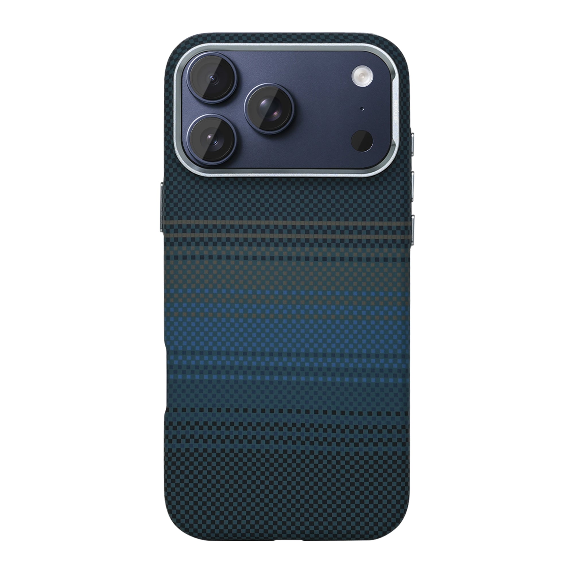 Rixus Alpine Ultra-Slim Case With MagSafe Compatible RXA131 For Apple iPhone 17 Pro Max Stripe Blue