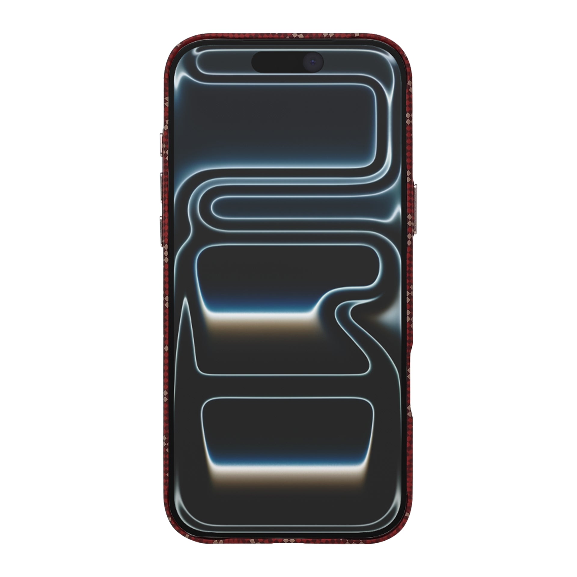 Rixus Alpine Ultra-Slim Case With MagSafe Compatible RXA093 For Apple iPhone 17 Pro Max Cherry Red