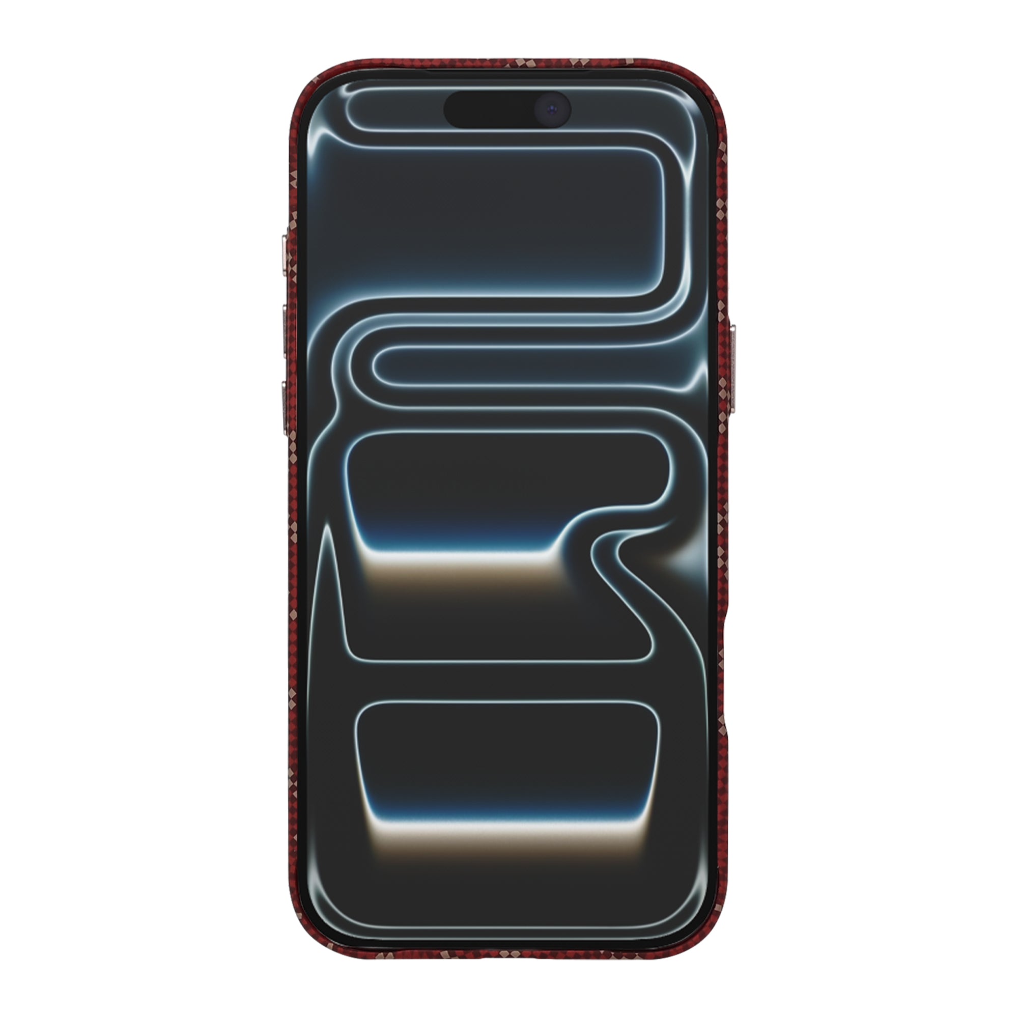 Rixus Alpine Ultra-Slim Case With MagSafe Compatible RXA093 For Apple iPhone 17 Pro Max Cherry Red