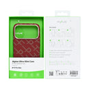 Rixus Alpine Ultra-Slim Case With MagSafe Compatible RXA093 For Apple iPhone 17 Pro Max Cherry Red
