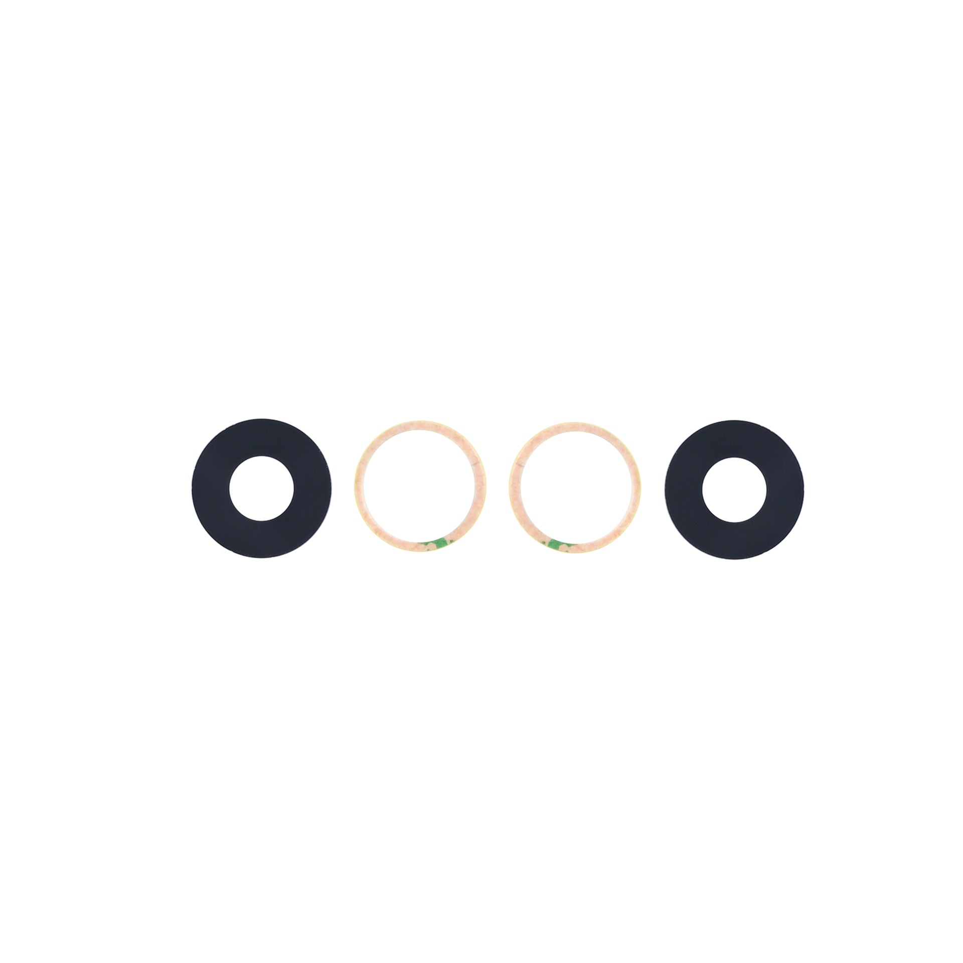 For Apple iPhone 16e, 17e Camera Lens Cover Set Black OEM