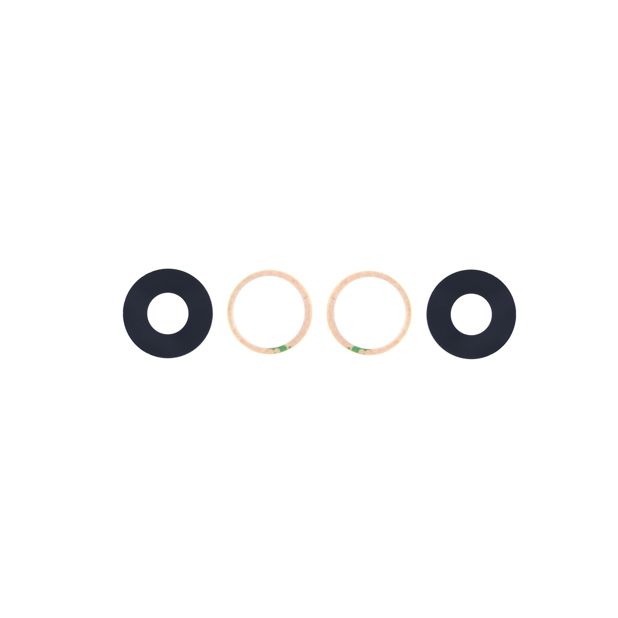 For Apple iPhone 16e, 17e Camera Lens Cover Set Black OEM