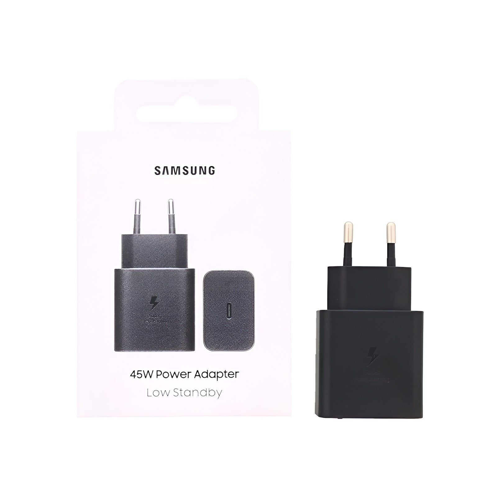 Samsung EP-T4511NBEGEU USB-C Power Adapter 45W Black Original Retail Box