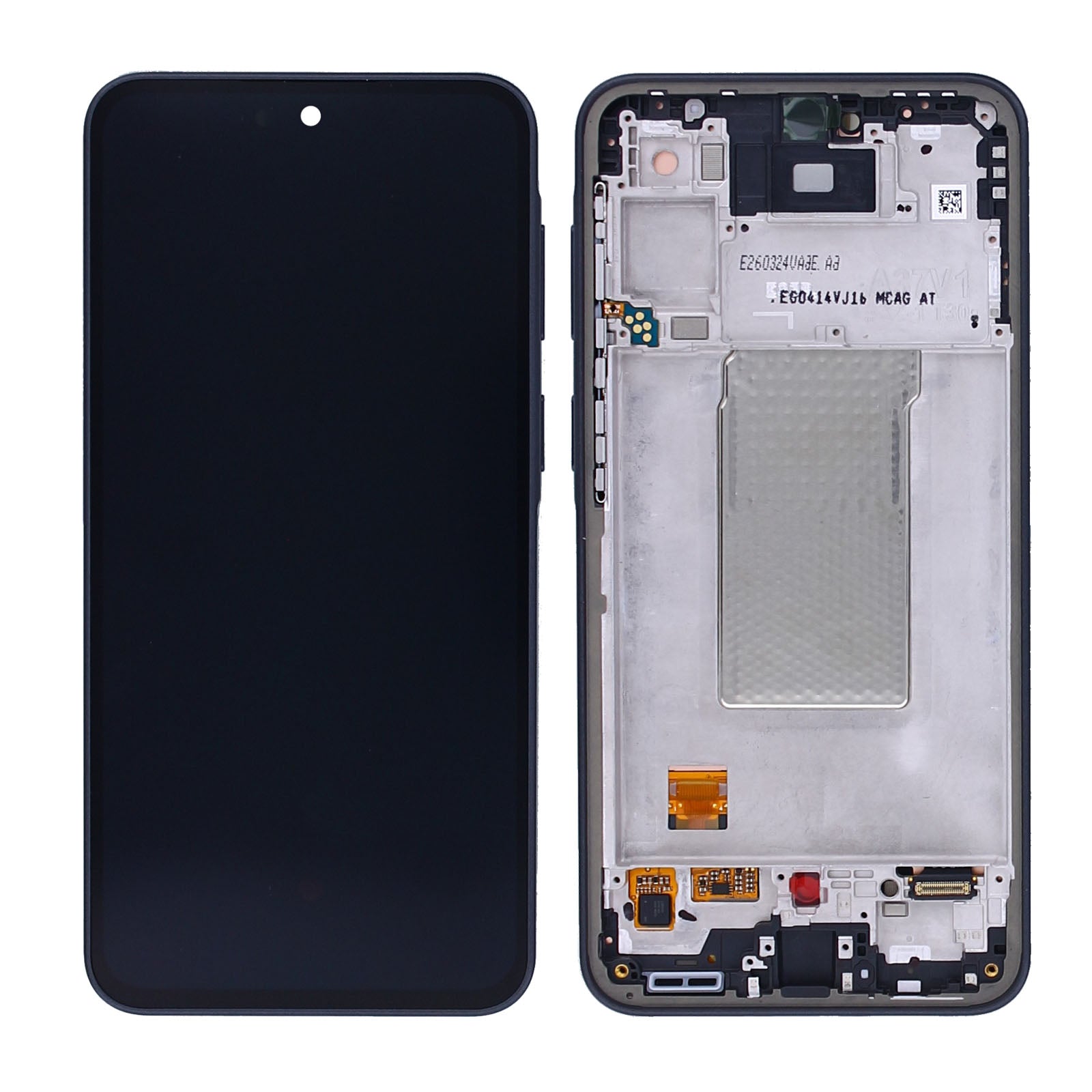 Samsung Galaxy A37 A376B Display And Digitizer With Frame Charkoal Service Pack