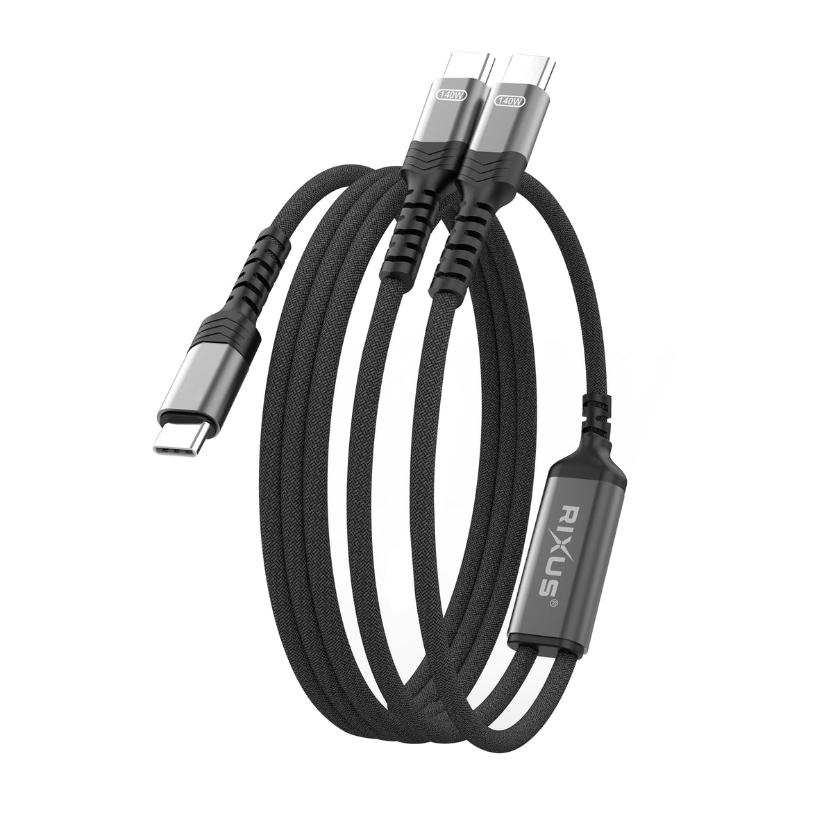 Rixus RXUC12 2 in 1 USB-C To Dual USB-C Splitter Cable 140W