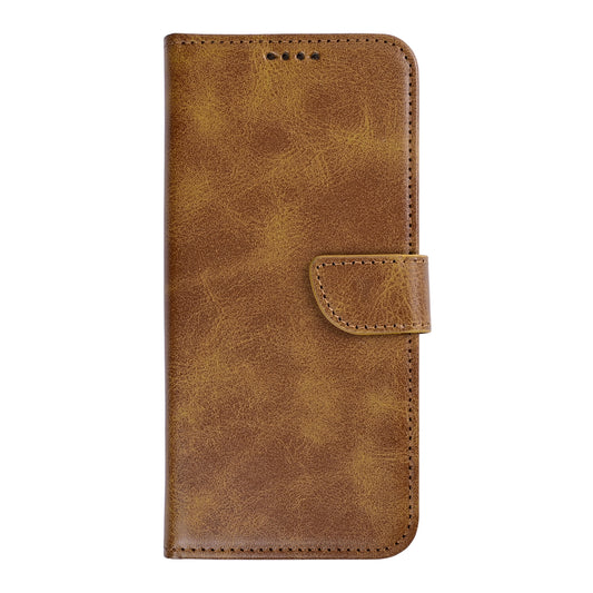 Rixus Bookcase For Samsung Galaxy A27 Light Brown