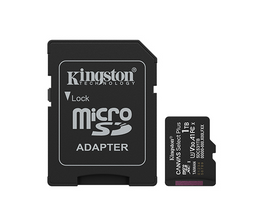 Kingston 1TB Canvas Select Plus MicroSD Memory Card 100R A1 C10 Card With Adapter Black
