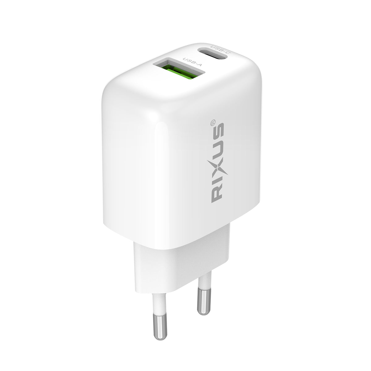 Rixus RXHC02D Charger With USB-C/A 25W (Counter Display 02)