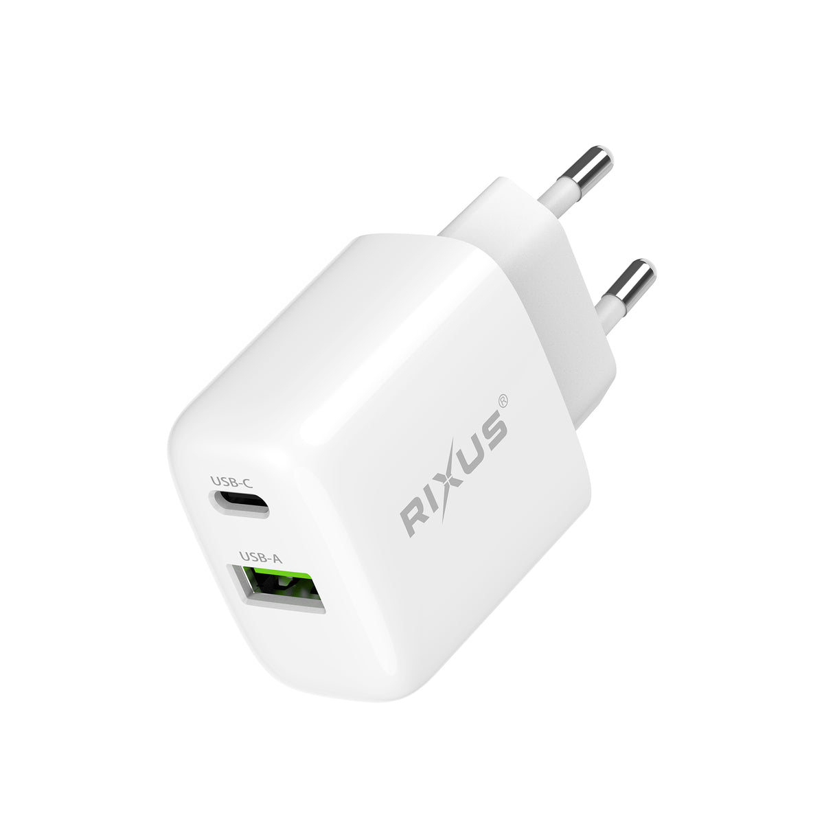 Rixus RXHC02D Charger With USB-C/A 25W (Counter Display 02)