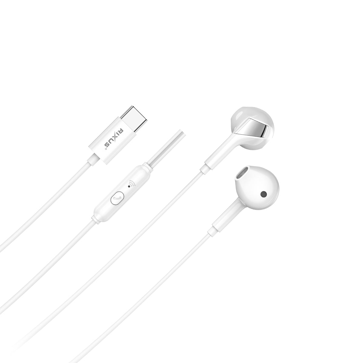 Rixus RXHD19CD Earphones With USB-C (Counter Display 02)