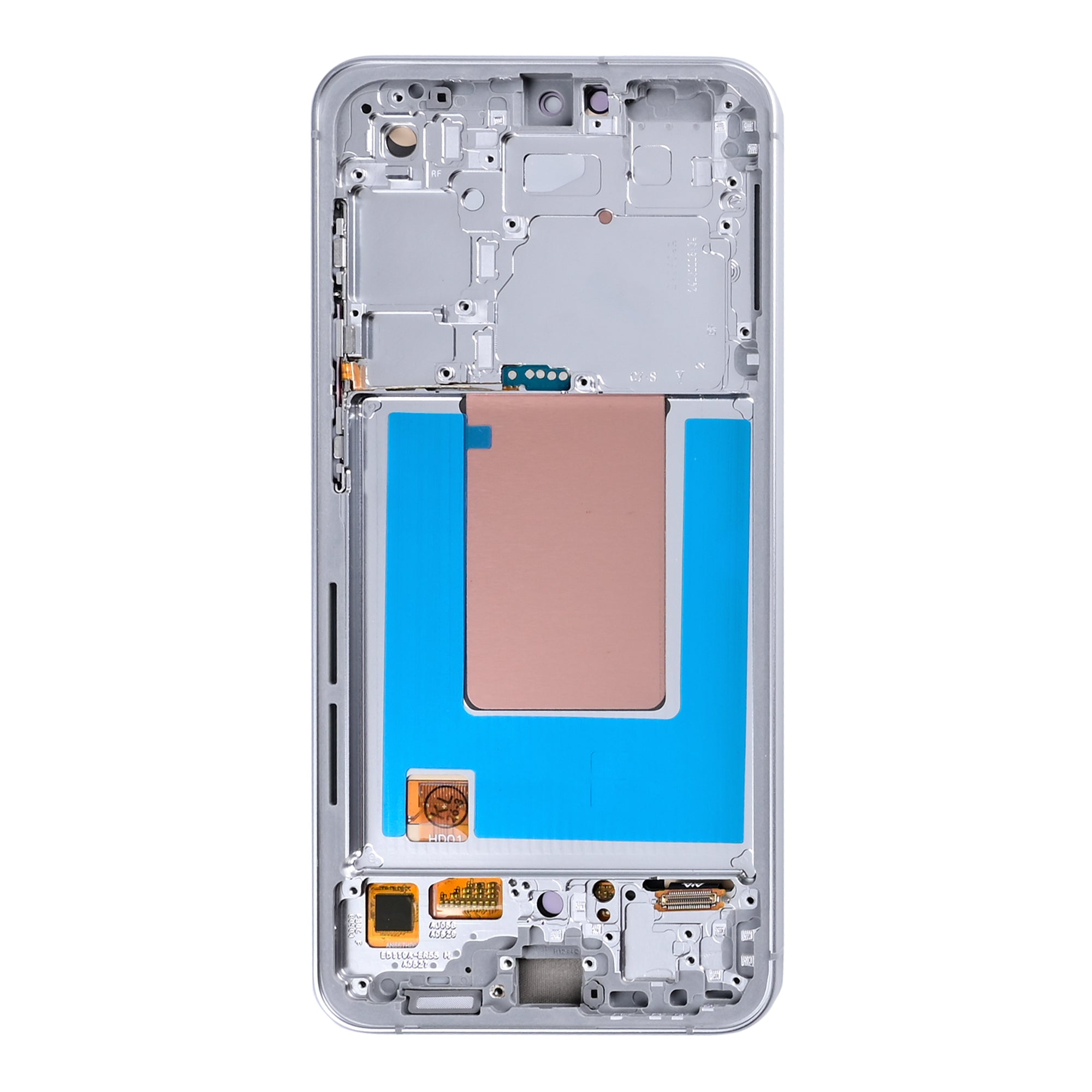 Samsung Galaxy S24 FE S721B Display And Digitizer With Frame Silver Soft-OLED