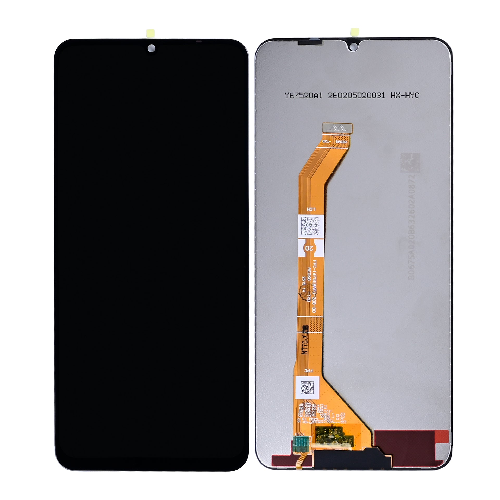 Realme Note 70, Note 70T Display And Digitizer Without Frame Black OEM