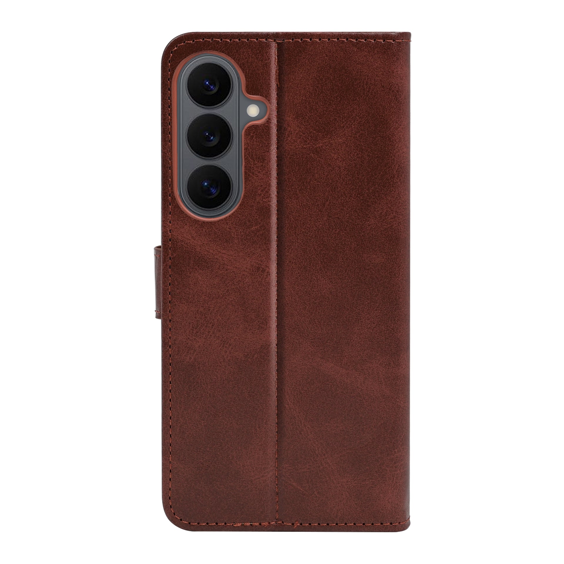 Rixus Bookcase For Samsung Galaxy S26 FE Brown