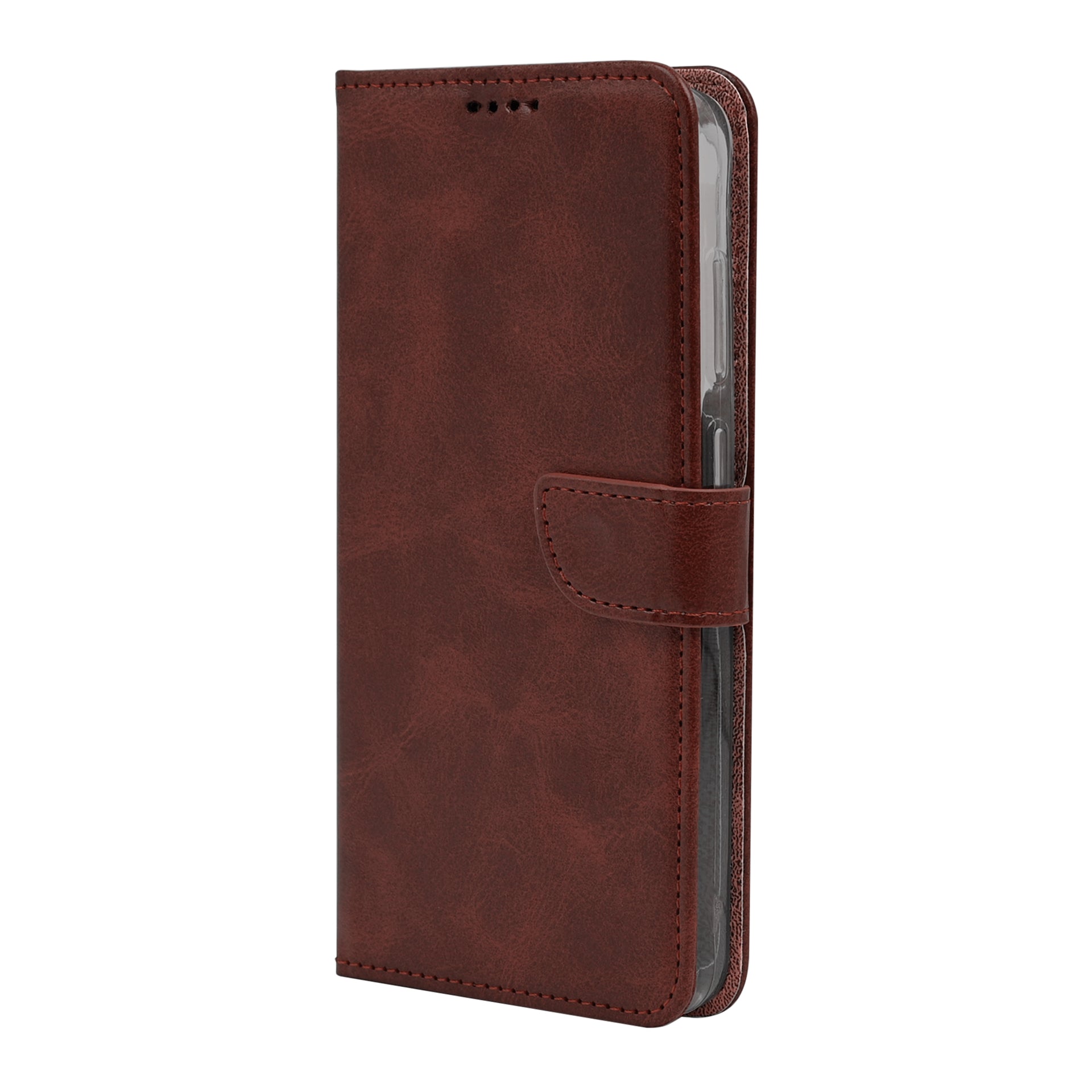 Rixus Bookcase For Samsung Galaxy S26 FE Brown