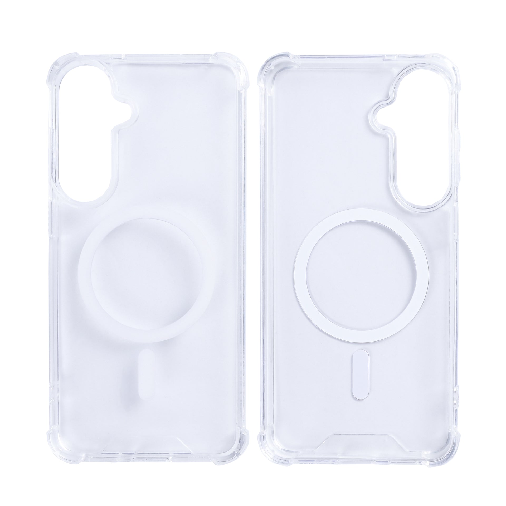 Rixus Anti-Burst Case With MagSafe Compatible For Samsung Galaxy S26 FE Transparent