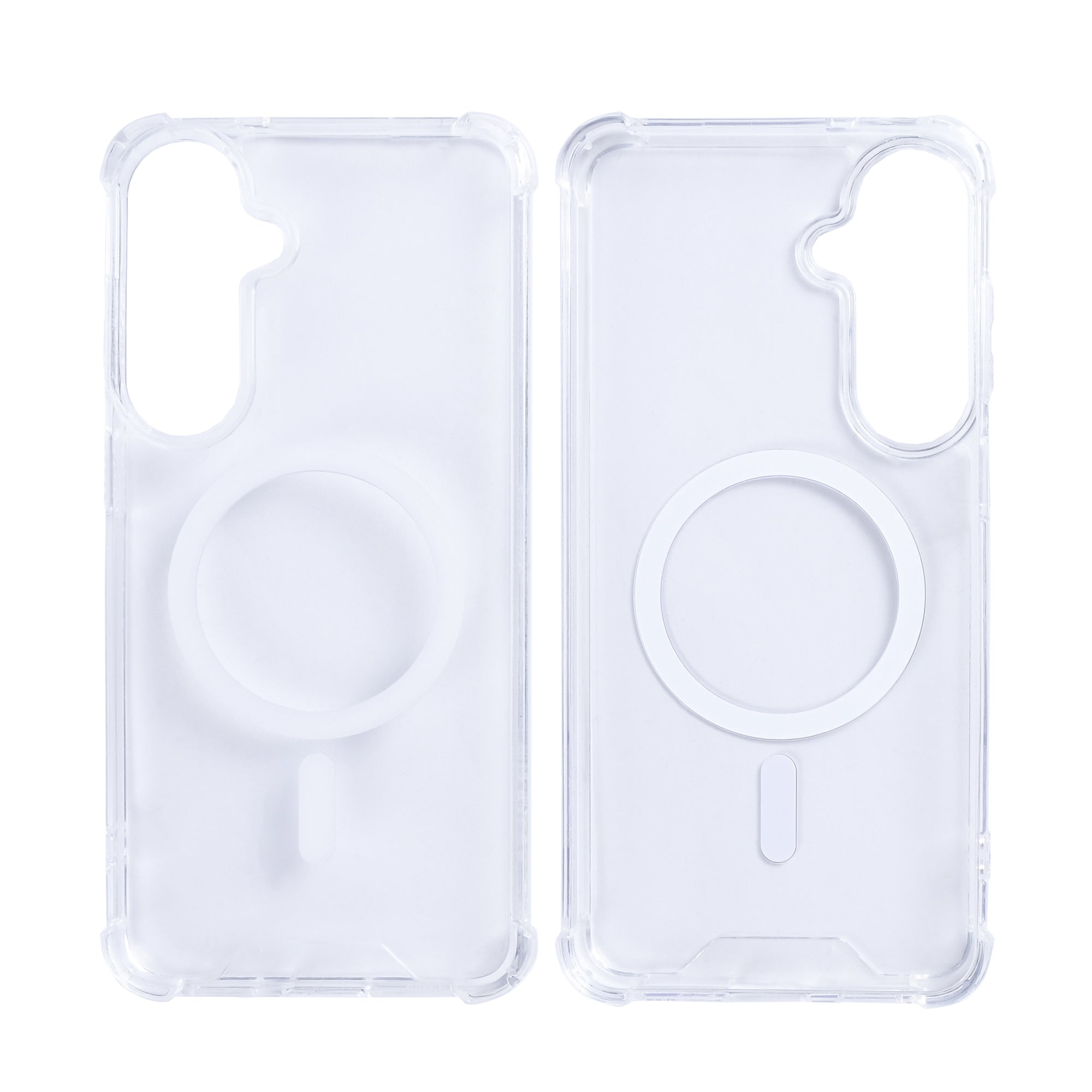 Rixus Anti-Burst Case With MagSafe Compatible For Samsung Galaxy S26 FE Transparent