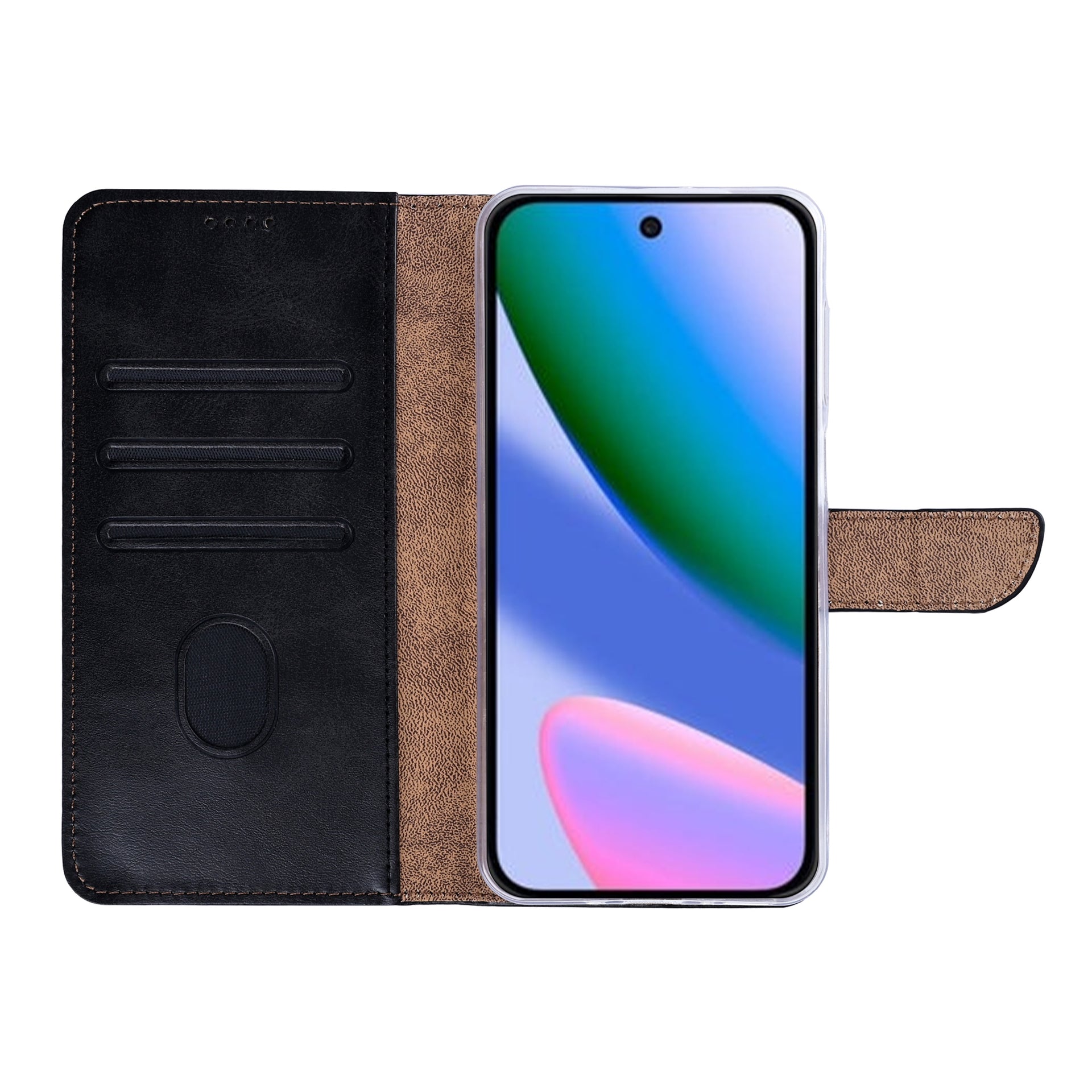 Rixus Bookcase For Google Pixel 11 Black