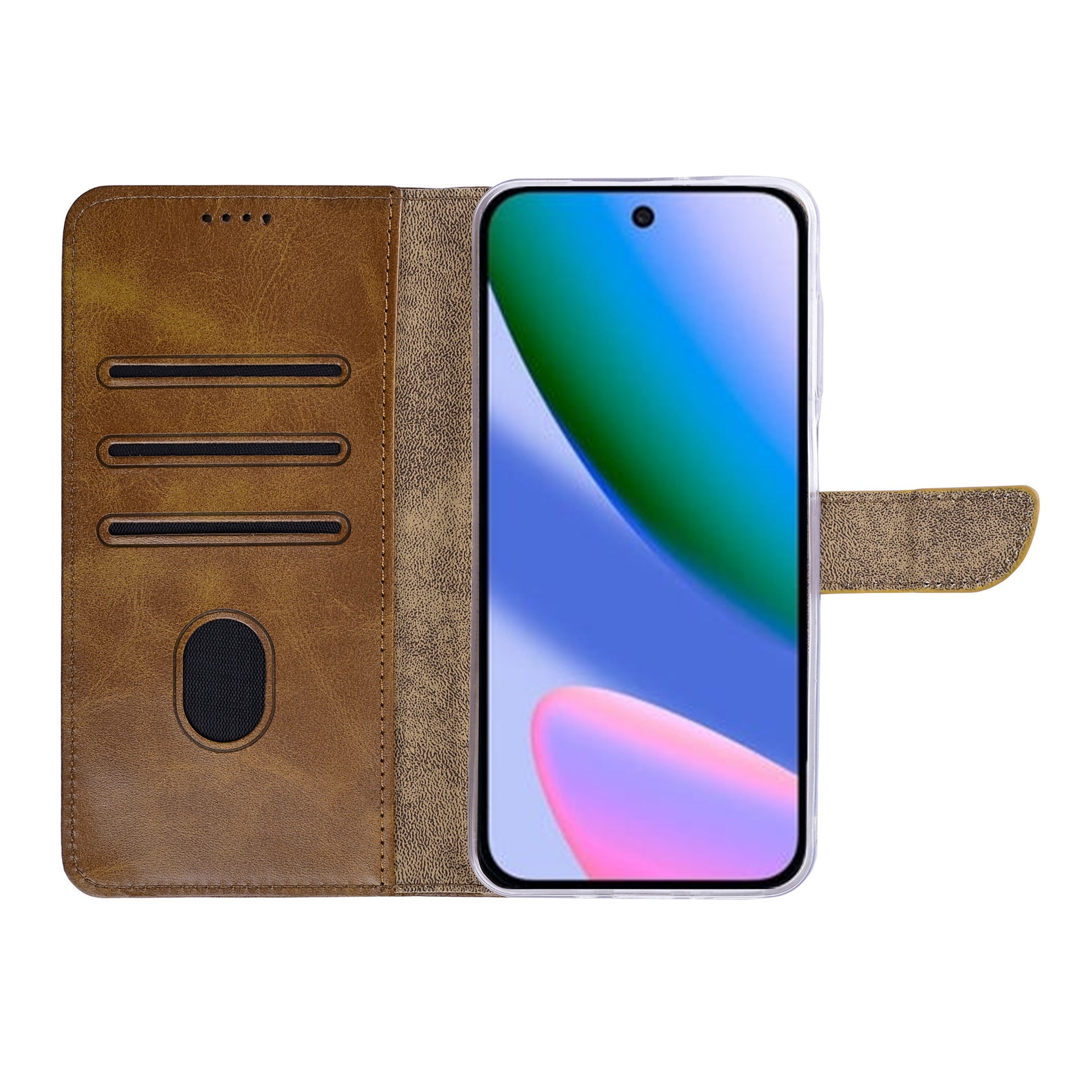 Rixus Bookcase For Google Pixel 11 Light Brown