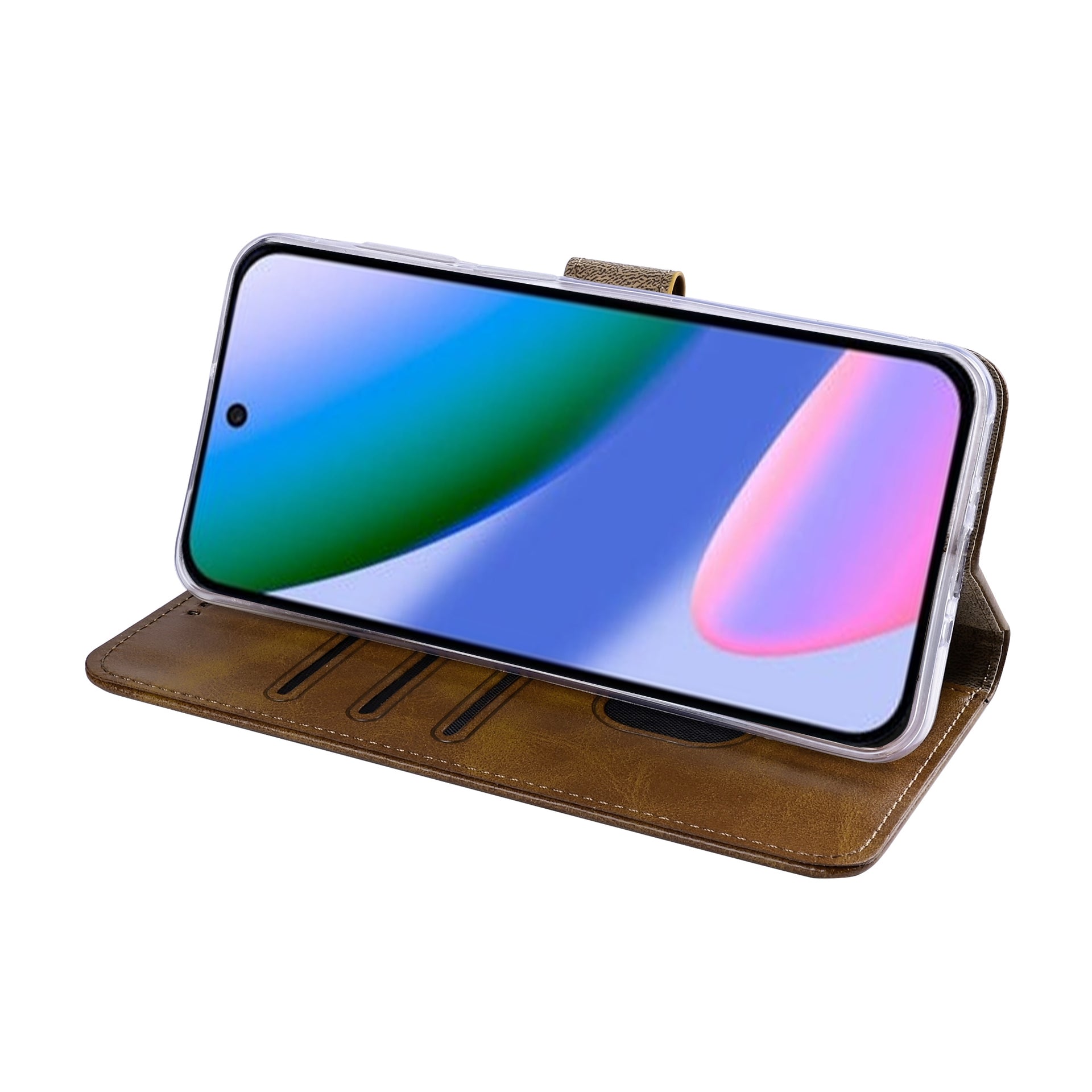 Rixus Bookcase For Google Pixel 11 Light Brown