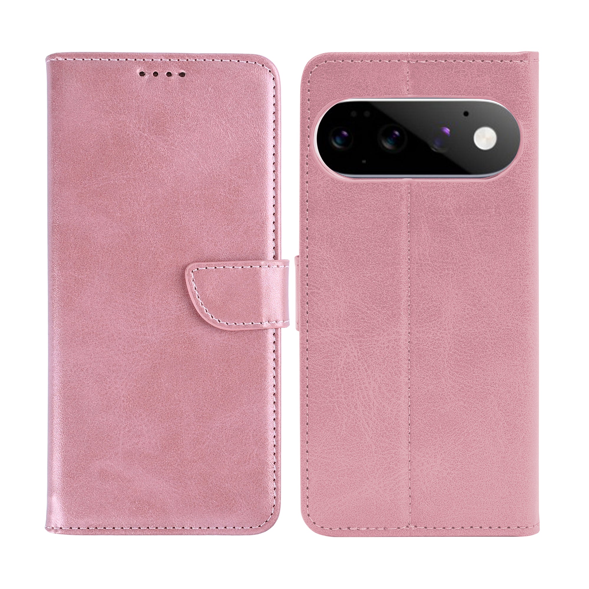 Rixus Bookcase For Google Pixel 11 Pro Pink