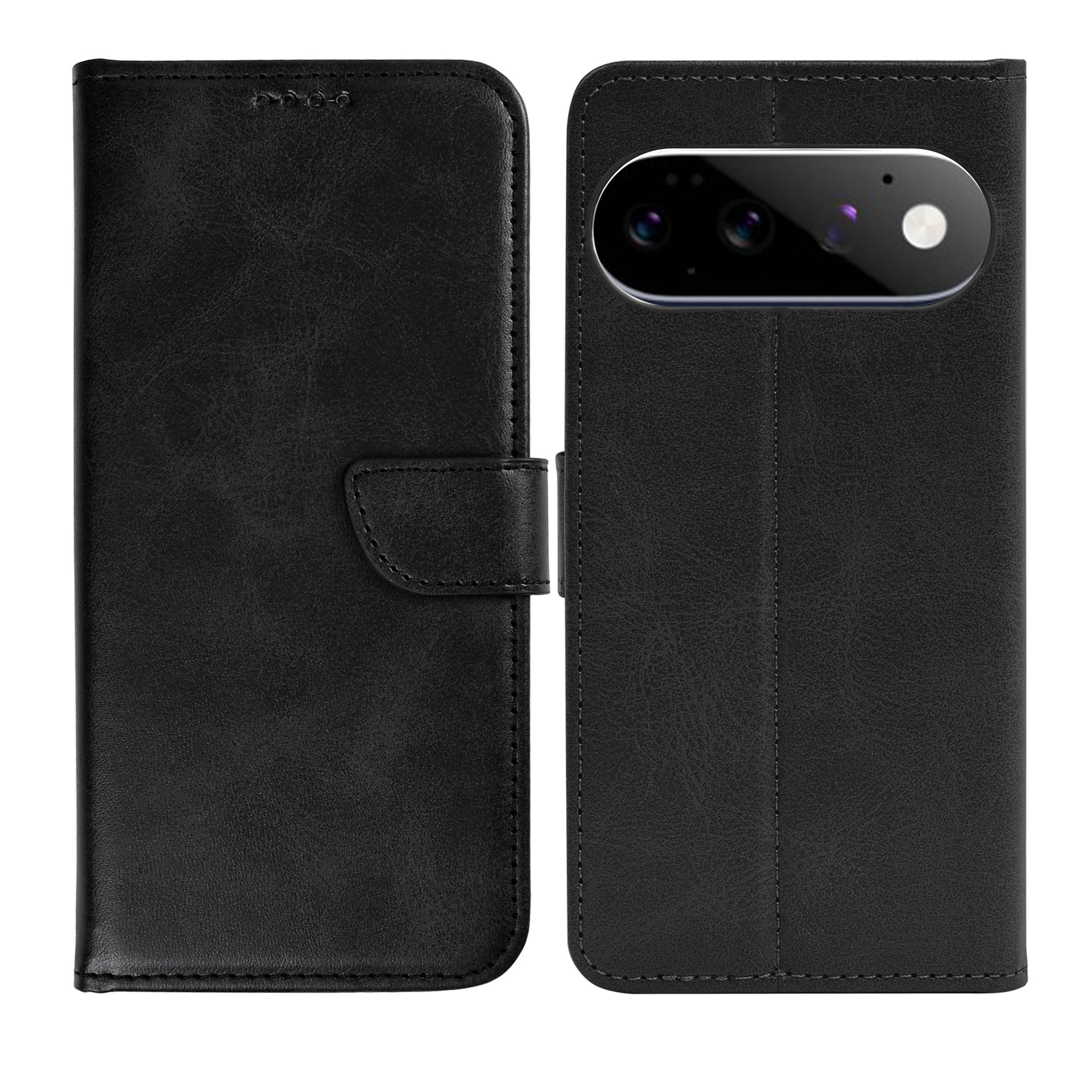 Rixus Bookcase For Google Pixel 11 Pro Black