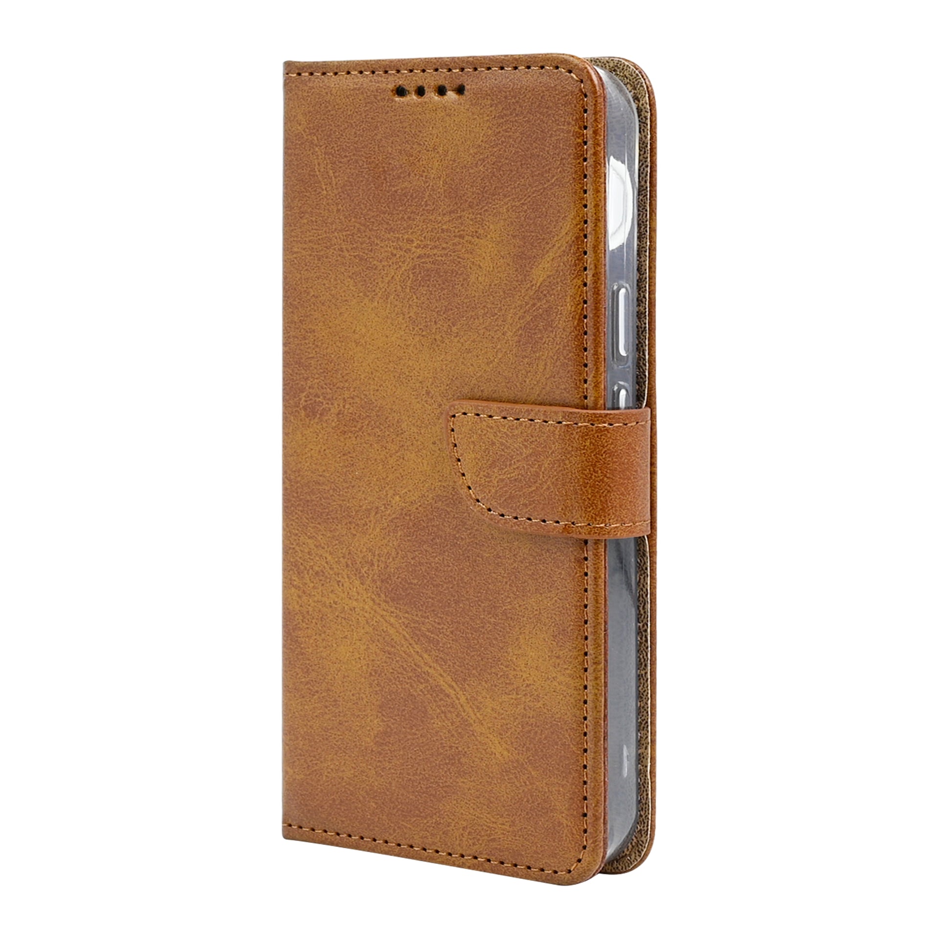 Rixus Bookcase For Google Pixel 11 Pro Light Brown