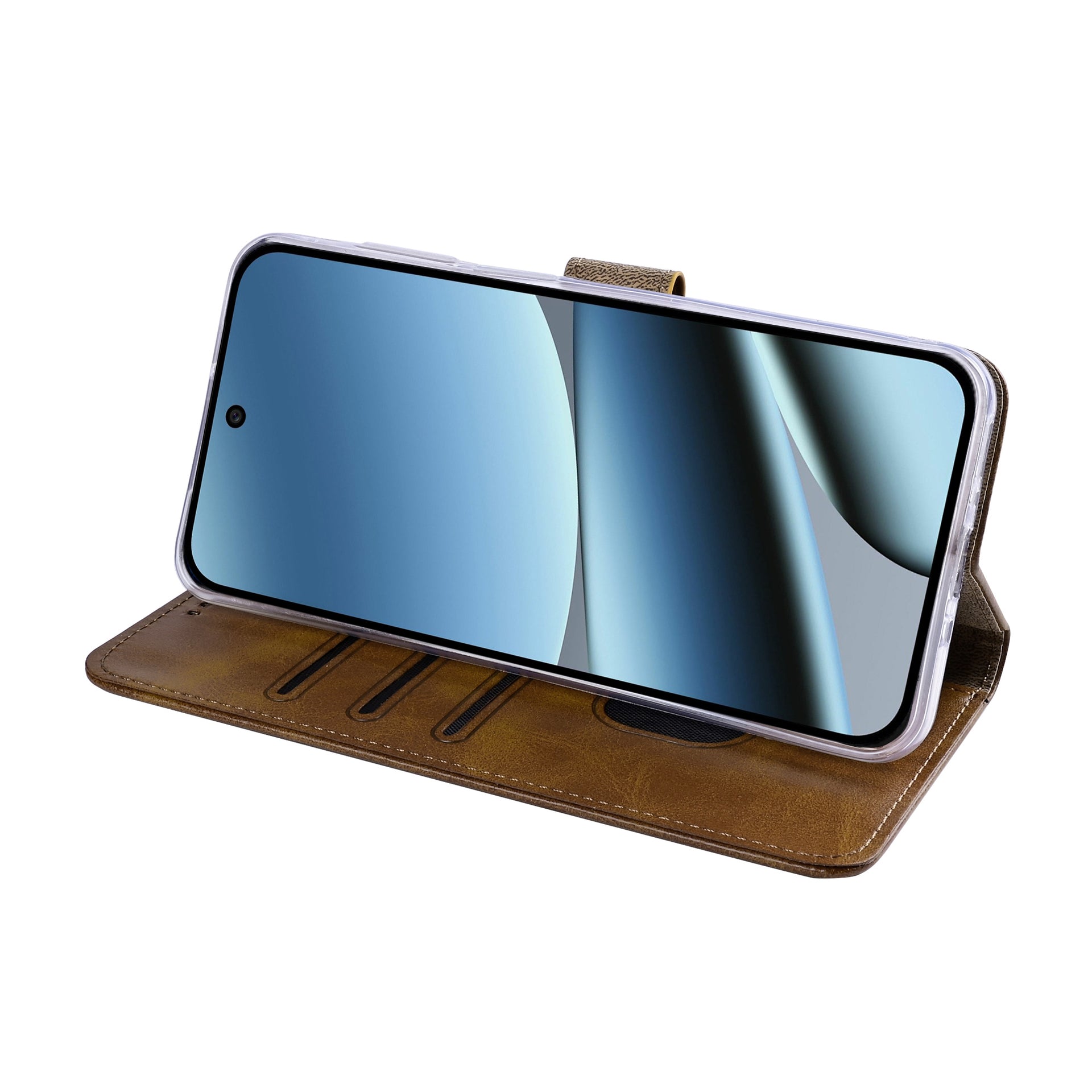Rixus Bookcase For Google Pixel 11 Pro Light Brown