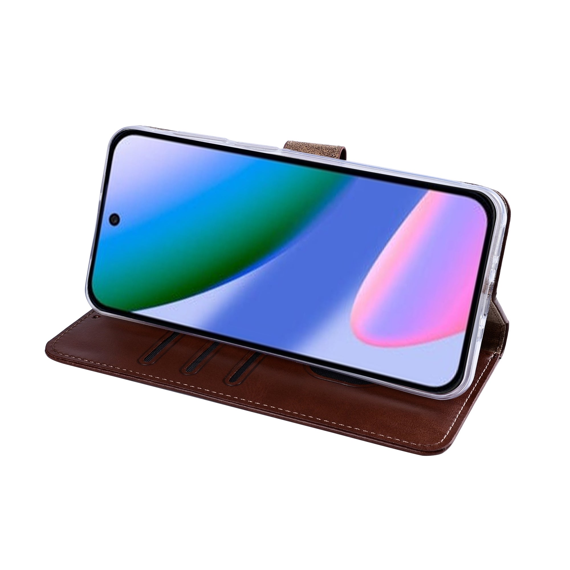 Rixus Bookcase For Google Pixel 11 Pro XL Brown