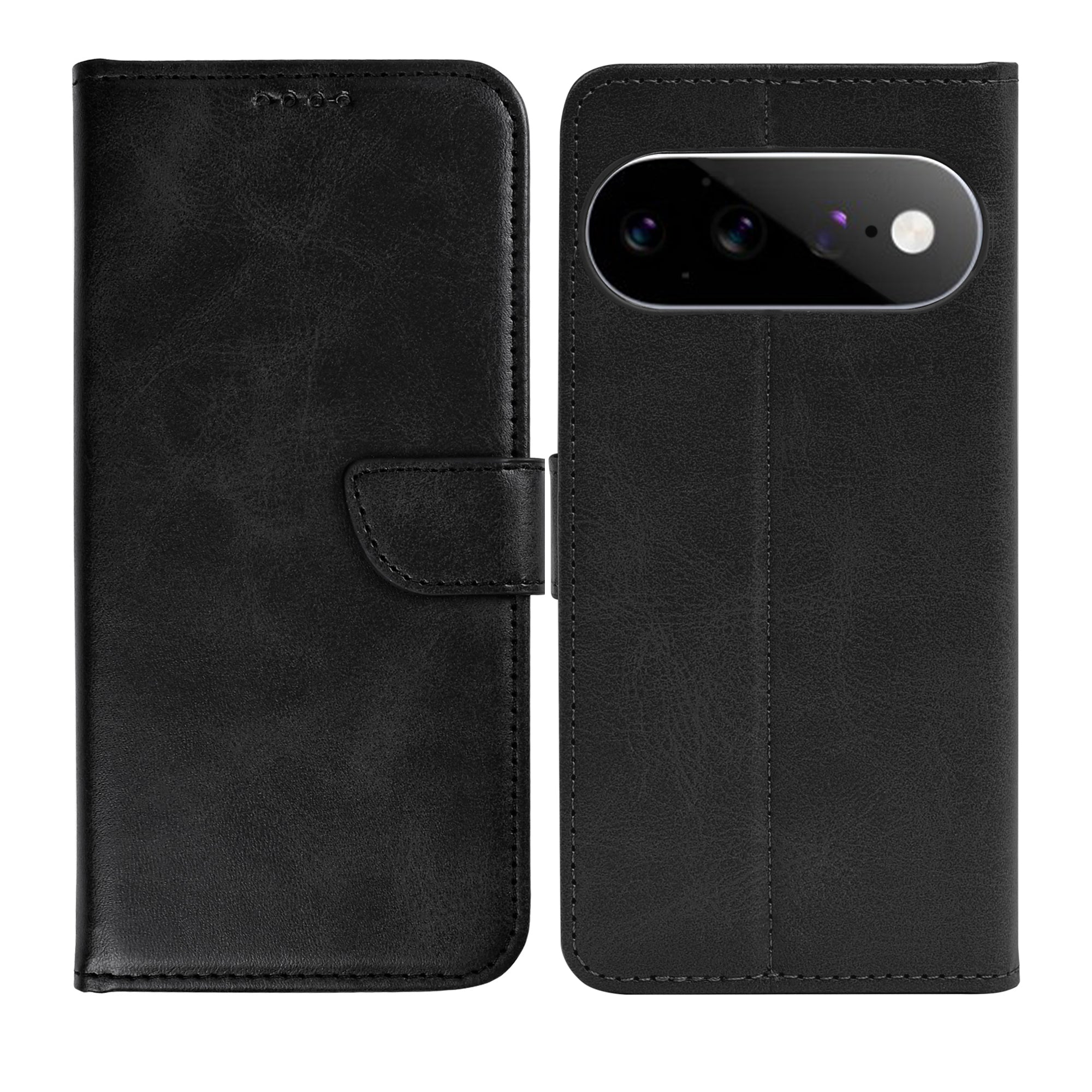 Rixus Bookcase For Google Pixel 11 Pro XL Black